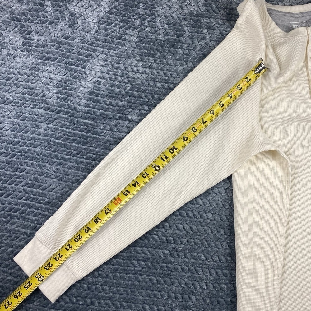 Eddie Bauer Thermal Henley Long Sleeve Hunting Shirt Mens 2XL Undyed White NWT - Picture 12 of 12